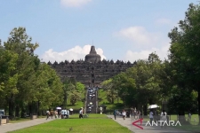 Archives - Temple de Borobudur dans la régence de Magelang, Java central.  (ANTARA/Heru Suyitno)