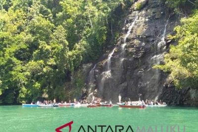 La cascade de Kahatola à Halmahera Ouest, en province des Moluques Nord