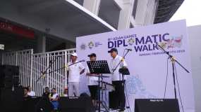 Le Ministère indonésien des Affaires étrangères organise une marche diplomatique des Jeux asiatiques