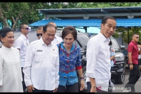 Le président Jokowi est arrivé à Manado récemment