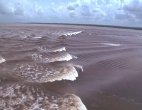 Le charme des vagues de Bono de la rivière Kampar