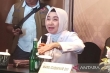 Le chef de l&#039;Agence de météorologie, de climatologie et de géophysique (BMKG) Dwikorita Karnawati après l&#039;ouverture de &quot;ASEAN Disaster Emergency Response Simulation Exercise (ARDEX)&quot; à Yogyakarta, mardi (1/8/2023) (ANTARA/Luqman Hakim)