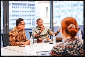 Ministre du Tourisme et de l&#039;Économie créative Sandiaga Uno lors d&#039;une visite de travail à Sydney, Australie, lundi (19/2/2024). (Photo : Consulat général d&#039;Indonésie à Sydney)