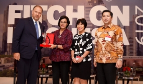 Le ministre des Finances, Sri Mulyani Indrawati, a assisté à la manifestation Fitch Ratings Fitch on Indonesia 2019, à l&#039;hôtel Mandarin, à Jakarta, mercredi (20 mars). (Photo: Relations publiques du ministère des Finances)