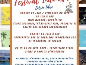 Le consulat général d&#039;Indonésie organisera un festival indonésien à Aurons France du 19 au 26 juin