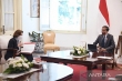 Jokowi reçoit la visite de la  ministre française des Armées