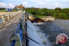 Le barrage de Kamijoro à Bantul, Yogyakarta