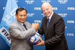 Le Président de la FIFA rencontre le Président élu indonésien Prabowo Subianto à Paris