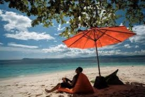 La plage de Pall dans la province de Sumatra du Nord