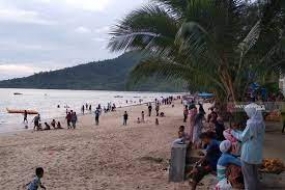 La plage de Pandan, Sumatra du nord