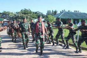 Die Elitentruppen  der indonesischen Armee /KOSTRAD  an den Landesgrenzen müssen sich weiterhin auszeichnen