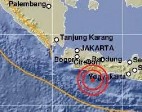 Das Erdbeben in Pangandaran, Westjawa war bis nach Zentraljawa zu spüren