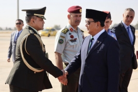 Verteidigungsminister Prabowo Subianto nahm am Gipfel in Amman,Jordanien teil