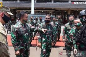 Gemeinsame Ausbildung zwischen indonesischen Soldaten und der US Armee