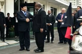 Das Treffen zwischen indonesischem Verteidigungsminister und dem Premierminister von Papua-Neuguinea