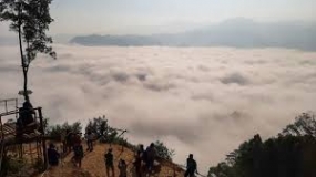 Das Dorf Citorek , ein Ort über den Wolken