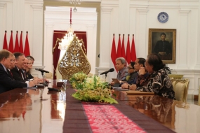 Präsident traf den US-Aussenminister in Jakarta.