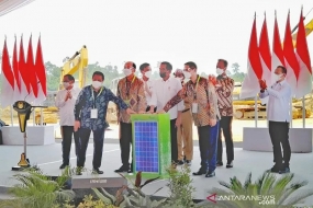 Präsident Joko Widodo hofft, dass das grüne Industriegebiet von Nordkalimantan das größte der Welt ist.