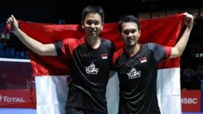 Indonesische Badmintonspieler sind Weltsieger 2019