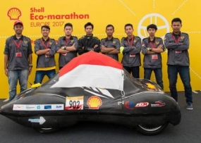 Das Umweltauto-Team von ITS   wird  bei Shell Eco Marathon  Drivers World Championship  2018 Sieger