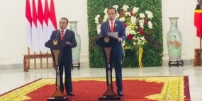 Präsident Joko Widodo empfing Staatsbesuch des Präsidenten von Timor Leste