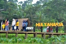 Das thematische Dorf Mulyaharja in Bogor, Westjava