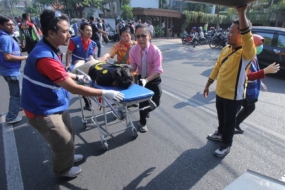 Die Bombenanschläge  ereigneten  sich in drei Kirchen in Surabaya