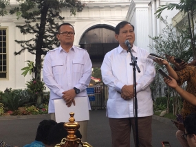 Prabowo Subianto ist  bereit, die Position des Verteidigungsministers innezuhaben