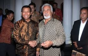 Treffen zwischen Wiranto  und Xanana über die Grenzkonflikte