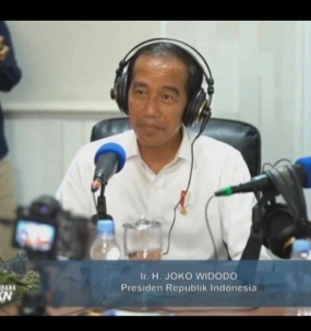 Präsident Joko Widodo begrüßt RRI-Zuhörer bei IKN