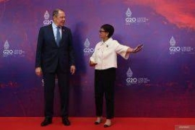 Der russische Außenminister Sergej Lawrow kam im Namen Putins nach Bali, um am G20-Gipfel teilzunehmen