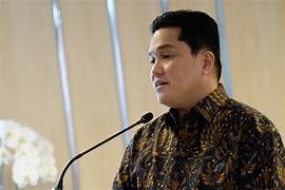 Minister für Staatsbetriebe Erick Thohir weihte das Aufnahmestudio Lokananta Solo ein.