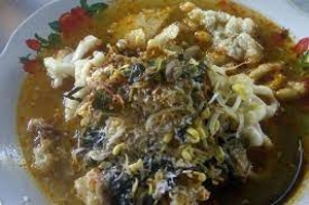 Docang , typische Speise  aus Cirebon, Westjava