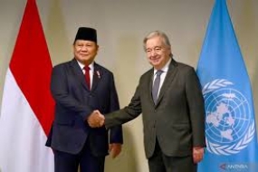 Präsident Prabowo und der UN-Generalsekretär erörterten eine Reihe strategischer Fragen