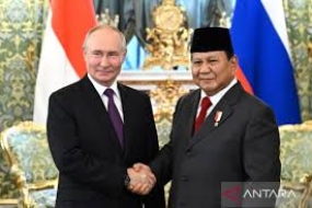 Indonesiens Verteidigungsminister Prabowo trifft sich mit Präsident Wladimir Putin in Russland