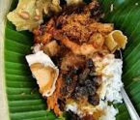 Der Nasi Serpang oder Serpang Reis,aus Bangkalan, Madura