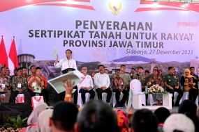 Präsident Jokowi strebt Fertigstellung der Landzertifikate im nächsten Jahr an