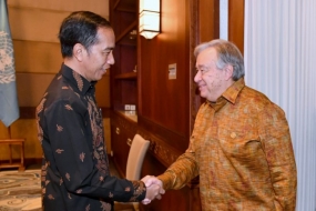 Der UN Generalsekretär  lobte die Art und Weise Indonesien in der Bewältigung der Katastrophen