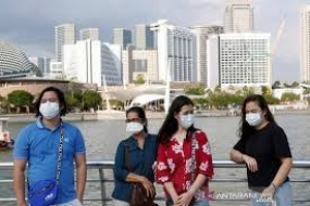 Indonesischer Botschaft in Singapur  zufolge  ist Corona-Virus in Singapur  in  Orangenstatus