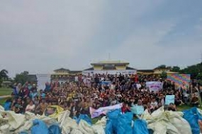 Tausende Einwohner Nord-Sumatras nehmen an der Bewegung zum Weltreinigungstag 2023 teil