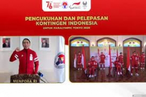 Indonesische Athleten nehmen an den paralympischen Spielen 2020 in Tokio teil