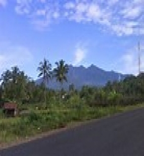 Das Touristenziel des Berges Galunggung