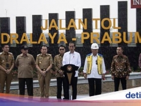 Präsident Joko Widodo fordert die Anbindung der Mautstraße Indralaya-Prabumulih an Wirtschaftszentren.