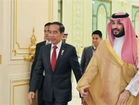 Bilaterales Treffen des indonesischen Präsidenten und Premierministers von Saudi-Arabien