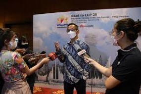 Die indonesische Handelskammer/ KADIN stellt auf der Konferenz  COP26 in Glasgow Agenda zur Reduzierung von Treibhausgasen vor