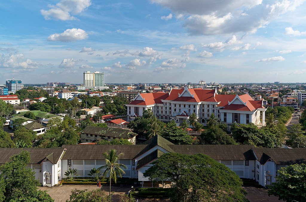 Pemandangan Vientiane, ibu kota Laos, pada tahun 2017. (Foto: Wikimedia Commons/Jakub Halun)