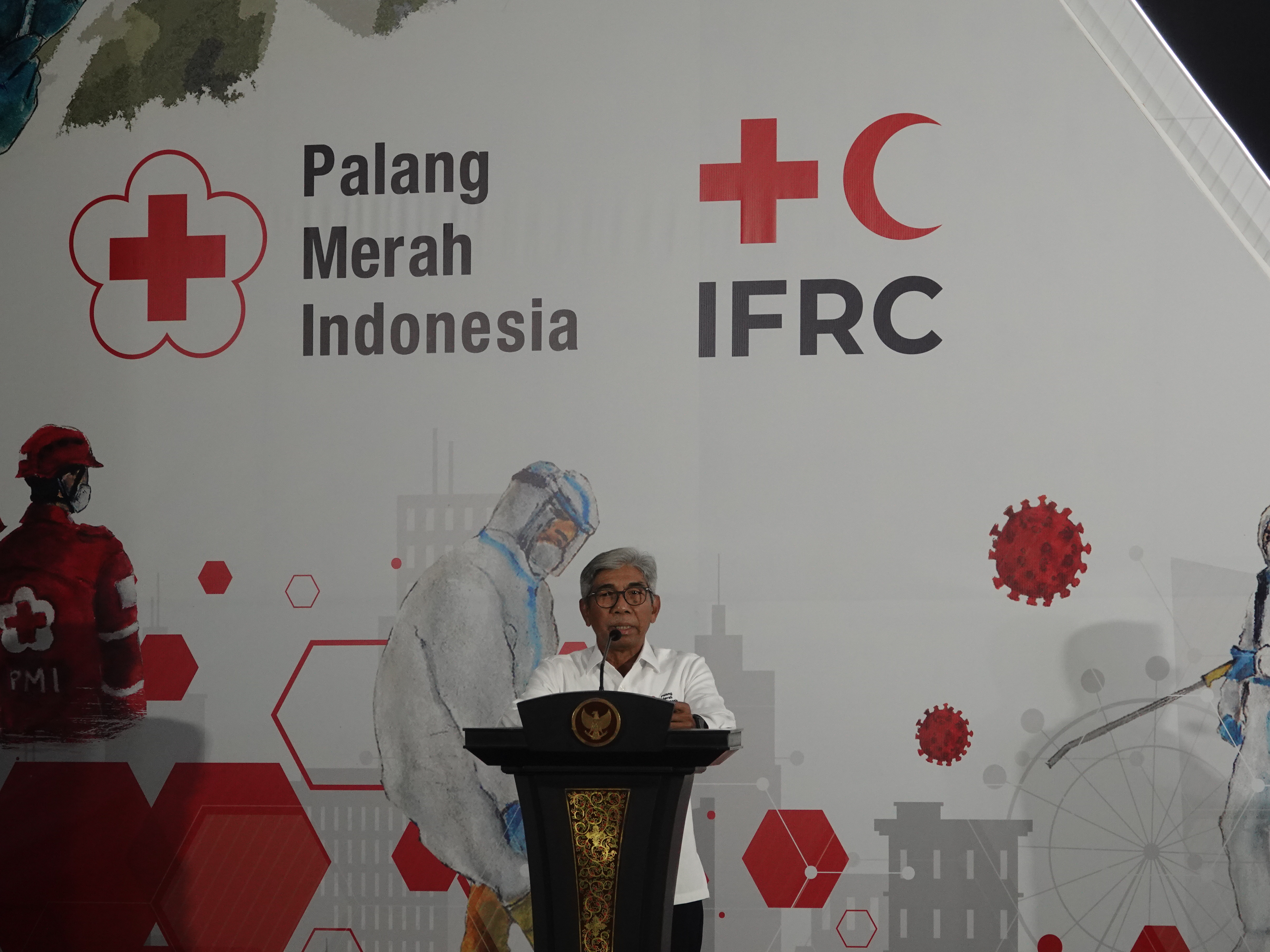 Sekretaris Jenderal PMI, A.M. Fachir, pada Senin (25/9/2023) di SMESCO Jakarta