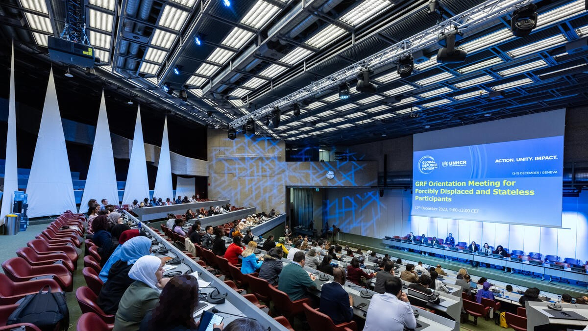 Suasana Global Refugee Forum 2023 di Jenewa, Swiss. (Foto: UNHCR)