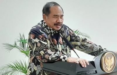 Kepala PPATK Kiagus Ahmad Badaruddin dalam acara media gathering di Pusdiklat PPATK Depok, Kamis (27/2/2020). ANTARA/Budi Suyanto/pri.