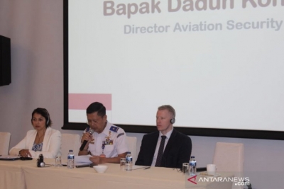 Pemerintah Indonesia melalui Kementerian Perhubungan bersama dengan Inggris, Australia, dan Asosiasi Transportasi Udara Internasional (IATA) mengelar “Air Cargo Security Workshop” terkait upaya peningkatan keamanan kargo udara di Jakarta, Senin (23/7/2019).